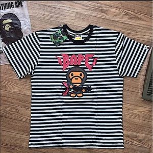 Bape A Bathing Ape Striped Shirt